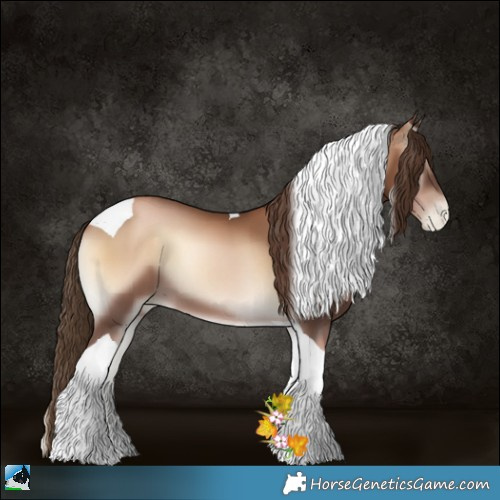Horse Color:Liver Red Onyx Pearl Tobiano 