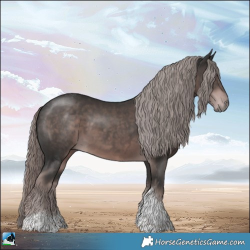 Horse Color:Platinum Liver Chestnut Tobiano 