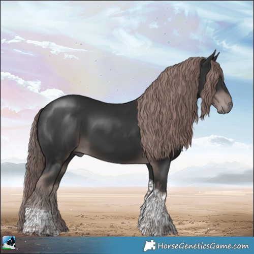 Horse Color:Platinum Liver Chestnut Tobiano 