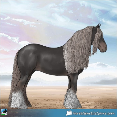 Horse Color:Platinum Liver Chestnut Tobiano 