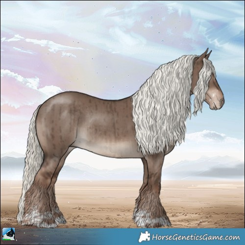 Horse Color:Liver Red Dun Mushroom Sabino Rabicano Brindle 