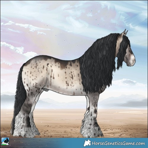 Horse Color:Brown Onyx Mushroom Sabino Rabicano Brindle 