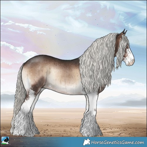 Horse Color:Liver Red Onyx Mushroom Sabino Rabicano Brindle 