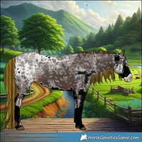 Horse Color:Painted Liver Chestnut Ice Sabino Splash 