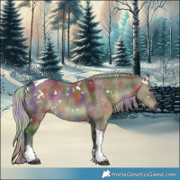 Horse Color:Nacre White Spotted Silver Brown Dun Tobiano Rabicano 