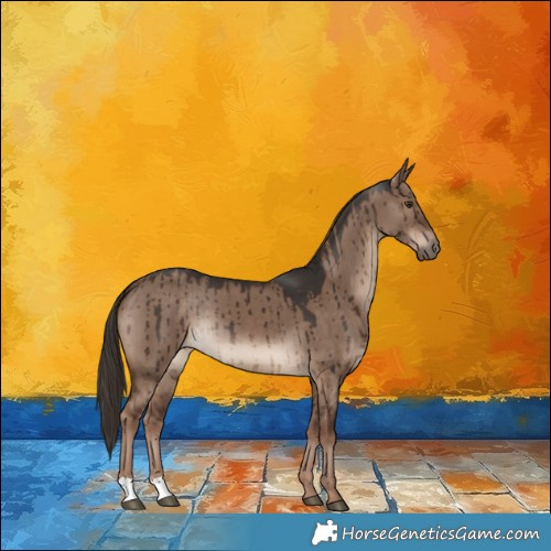 Horse Color:Liver Red Dun Brindle