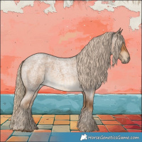 Horse Color:Chocolate Palomino Roan