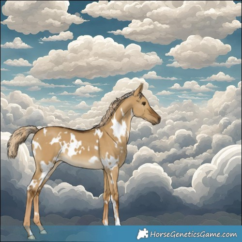 Horse Color:White Spotted Chocolate Palomino Dun