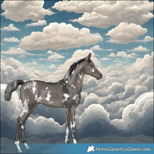 Horse Color:White Spotted Grullo