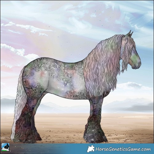 Horse Color:Nacre Chocolate Silver Brown Chinchilla Ice Dun Sabino Rabicano 