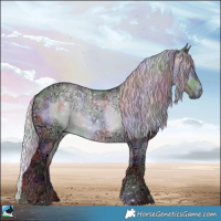 Horse Color:Nacre Chocolate Silver Brown Chinchilla Ice Dun Sabino Rabicano