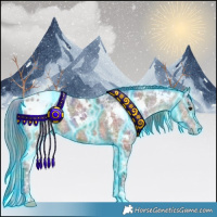 Horse Color:Nacre Thunderstruck White Spotted Brown Ice Appaloosa