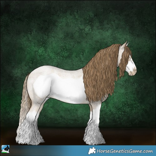 Horse Color:Smoky Blue Roan Pearl Splash Frame
