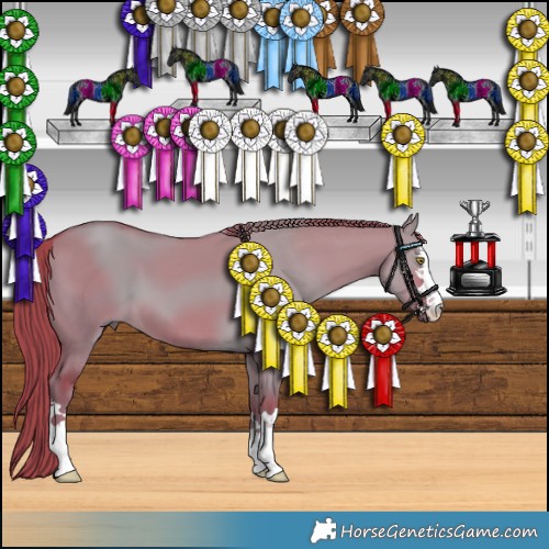 Horse Color:Watercolor Liver Red Dun