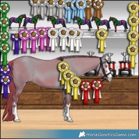 Horse Color:Watercolor Liver Red Dun