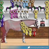 Horse Color:Watercolor Liver Red Dun