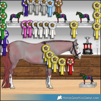 Horse Color:Watercolor Liver Red Dun