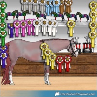 Horse Color:Watercolor Liver Red Dun 