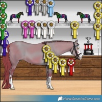 Horse Color:Watercolor Liver Red Dun