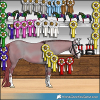 Horse Color:Watercolor Liver Red Dun 