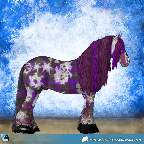 Horse Color:Plaid  Liver Chestnut Ice 