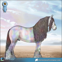 Horse Color:Nacre Chocolate Grullo Chinchilla Onyx