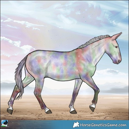 Horse Color:Nacre Chocolate Silver Brown Chinchilla Dun 