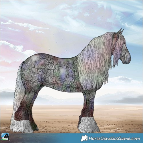 Horse Color:Nacre Chocolate Silver Brown Chinchilla Ice Dun 