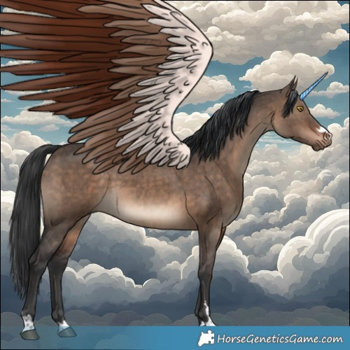 Horse Color:Brown Dun Brindle 