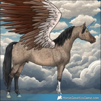 Horse Color:Brown Dun Tobiano Brindle 