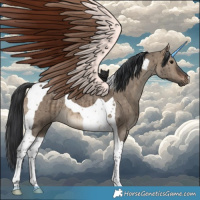 Horse Color:Brown Dun Tobiano Brindle 