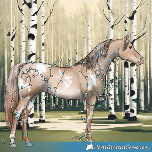 Horse Color:White Spotted Liver Red Dun Pearl 