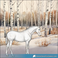 Horse Color:White Spotted Cremello Ice Roan Dun Varnish 