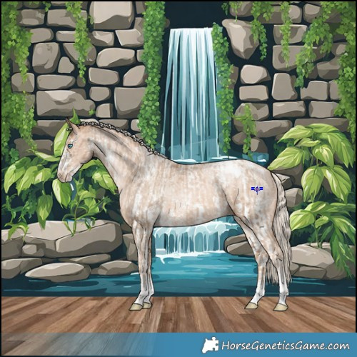 Horse Color:Powder White Chocolate Palomino Pearl Sabino Appaloosa Rabicano  and Powder White Chocolate Palomino Pearl Sabino Appaloosa 