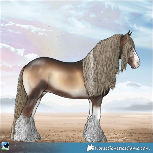 Horse Color:Liver Red Onyx Sabino Tobiano Rabicano 