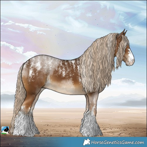 Horse Color:Powder White Chocolate Palomino