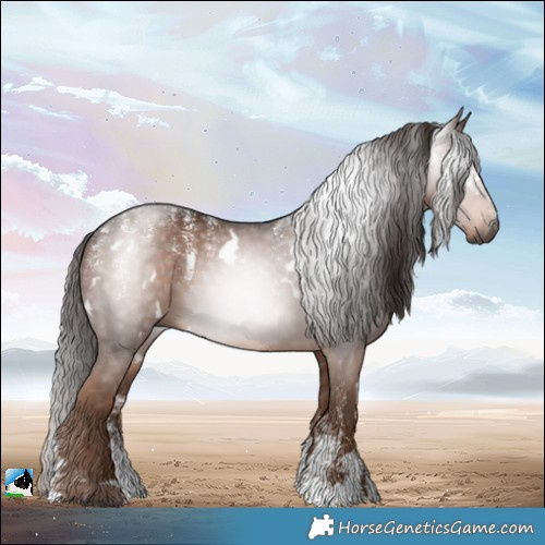 Horse Color:Powder White Gray White Spotted Liver Chestnut 