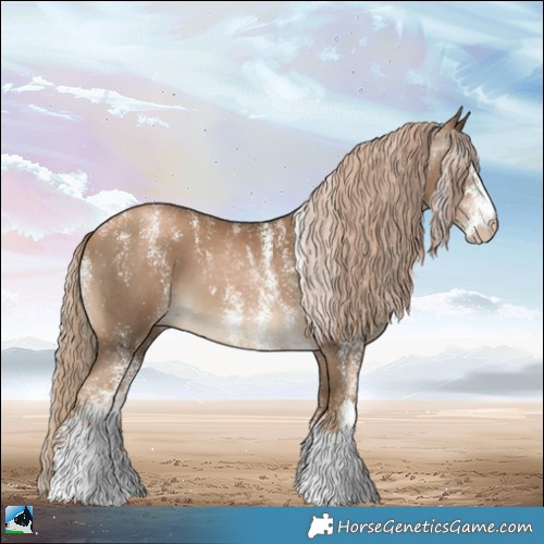 Horse Color:Powder White Gray White Spotted Chocolate Palomino Pearl