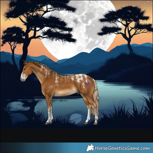 Horse Color:Powder White Gray Palomino 