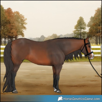 Horse Color:Bay Splash Frame Rabicano