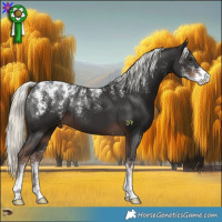 Horse Color:Powder White Liver Chestnut Mushroom