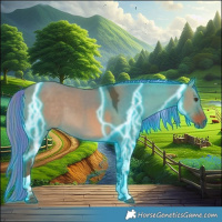 Horse Color:Painted Thunderstruck Red Dun Tobiano 