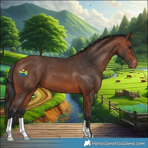 Horse Color:Bay Appaloosa 