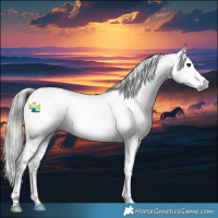 Horse Color:Gray Bay Roan Leopard Rabicano