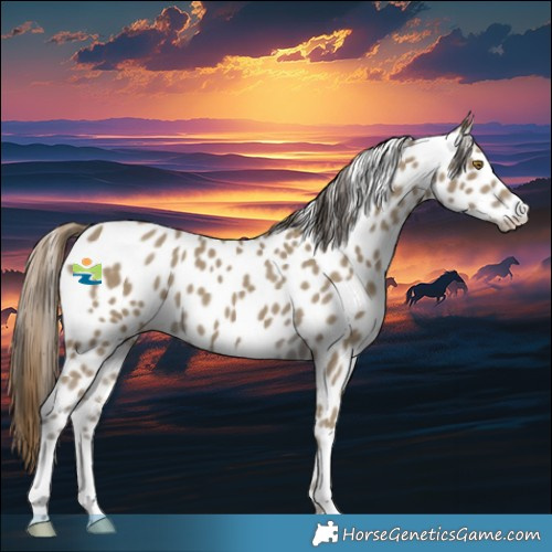 Horse Color:Classic Cream Champagne Appaloosa 