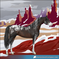Horse Color:Powder White Brown 