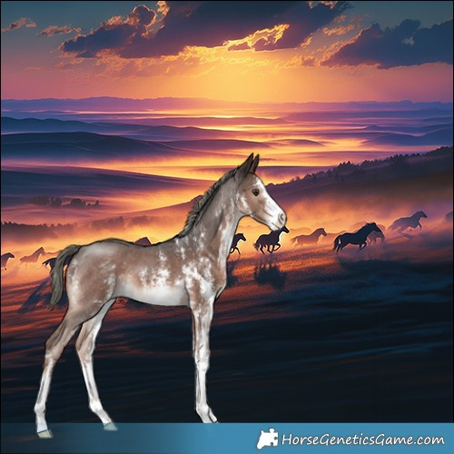 Horse Color:Liver Chestnut Mushroom Sabino