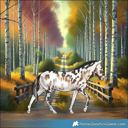 Horse Color:Brown Onyx Appaloosa Rabicano 