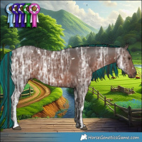Horse Color:Painted White Spotted Liver Chestnut Ice 