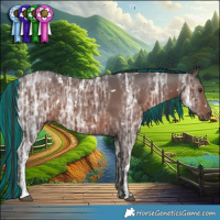 Horse Color:Painted White Spotted Liver Chestnut Ice 